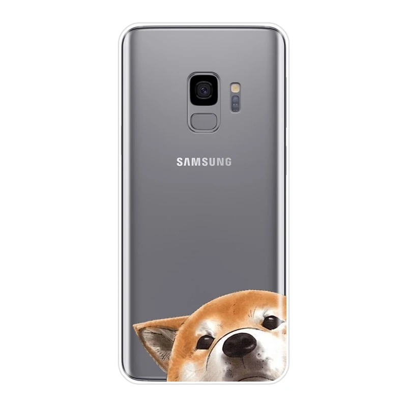 Силиконовый чехол для Samsung Galaxy Note 9 8 5 4 мягкая задняя крышка с собакой Шиба ину S8 S9