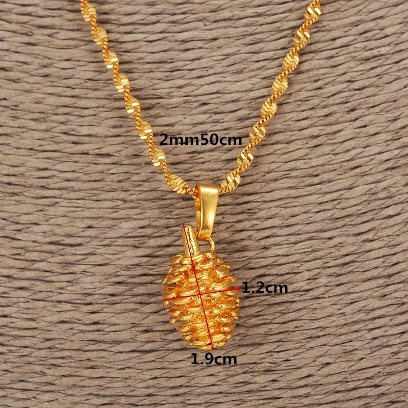 Милое ожерелье с кулоном из соснового конуса подвесное 2017 Рождественский кулон