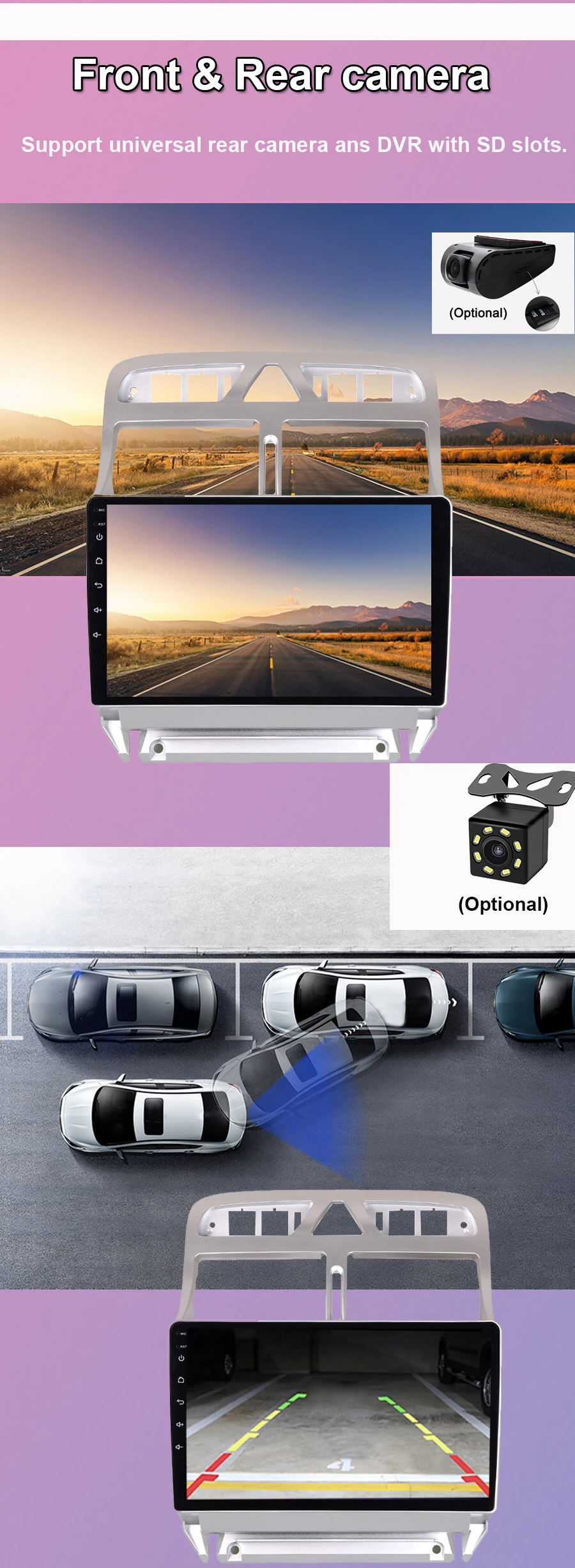 Navivox Android 8,1 2 din Автомобильный dvd-плеер gps навигация Мультимедиа для peugeot 307 307 CC 307SWC радио 2002-2013 стерео