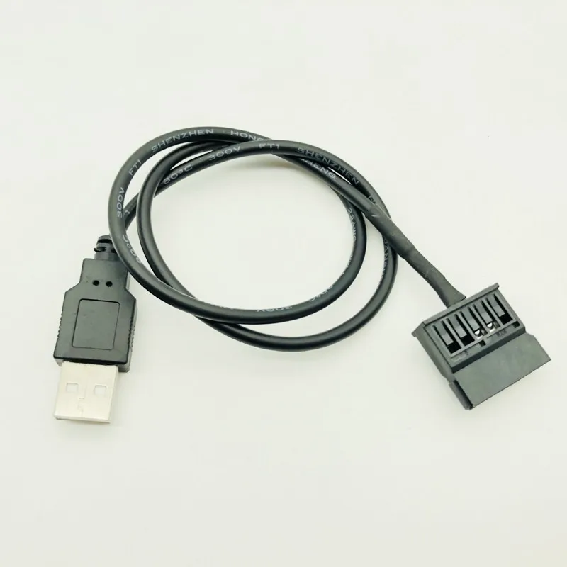 Адаптер питания SATA USB 5 В штекер на 15 контактов разъем черный 50 см|Компьютерные