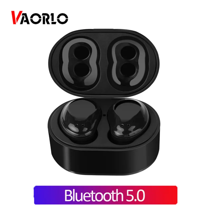 

VAORLO TWS Bluetooth 5,0 наушники мини HIFI в ухо стерео спортивные водонепроницаемые настоящие беспроводные двойные наушники с микрофоном зарядная ко...