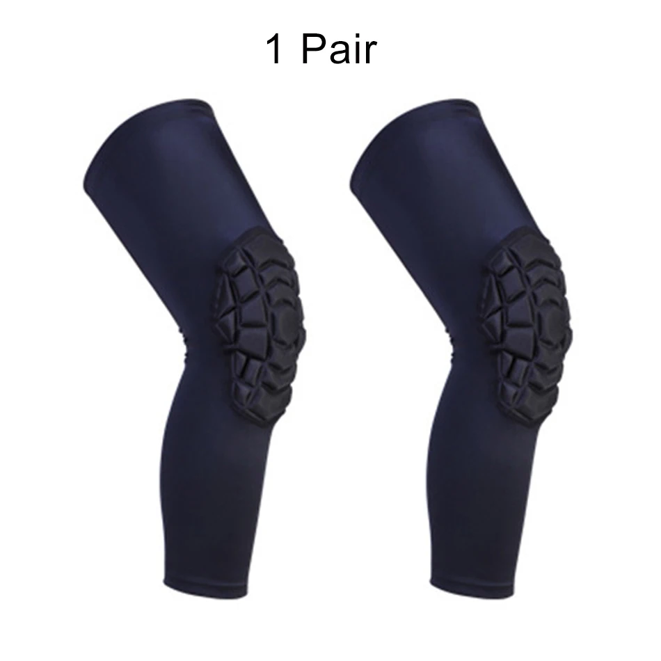 One Pair Black Стоящая 1 пара упругих надавливающих пенопластовых наколенников для спорта и фитнеса, тренировочных наколенников, поддерживающих наколенники для баскетбола, волейбола - Цвет: One Pair Black