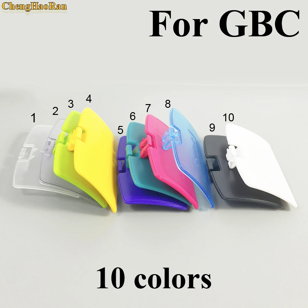

ChengHaoRan 10 Colors High quality Battery Cover Pack Back Lid Door Shell Replacement For Gameboy Color for GBC Console Parts
