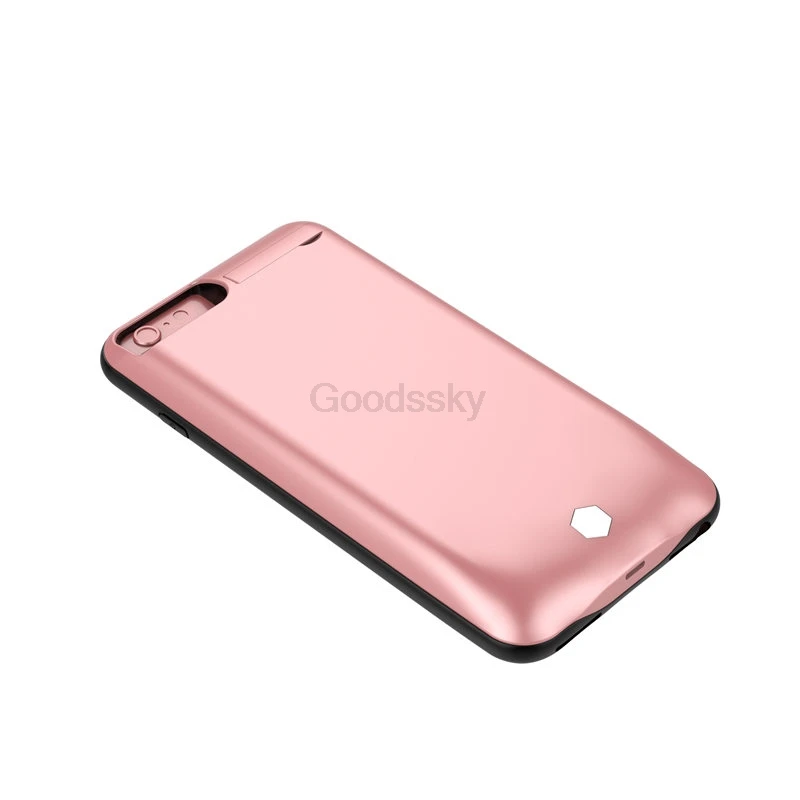 Для iPhone 8, 7, 6 6s плюс Батарея Чехол 3800/4800/5000/7500 мА/ч, Мощность банк Батарея Зарядное устройство чехол для iPhone 6 6s 7 8 чехол-накладка из термополиуретана с подставкой Чехол