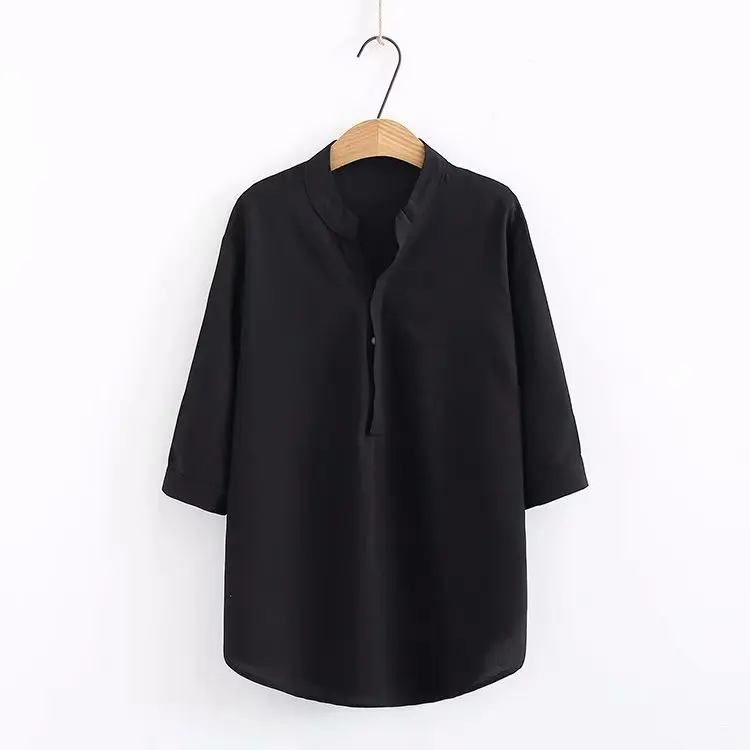 2019 Большие размеры женские блузки летняя одежда Модный повседневный свободный