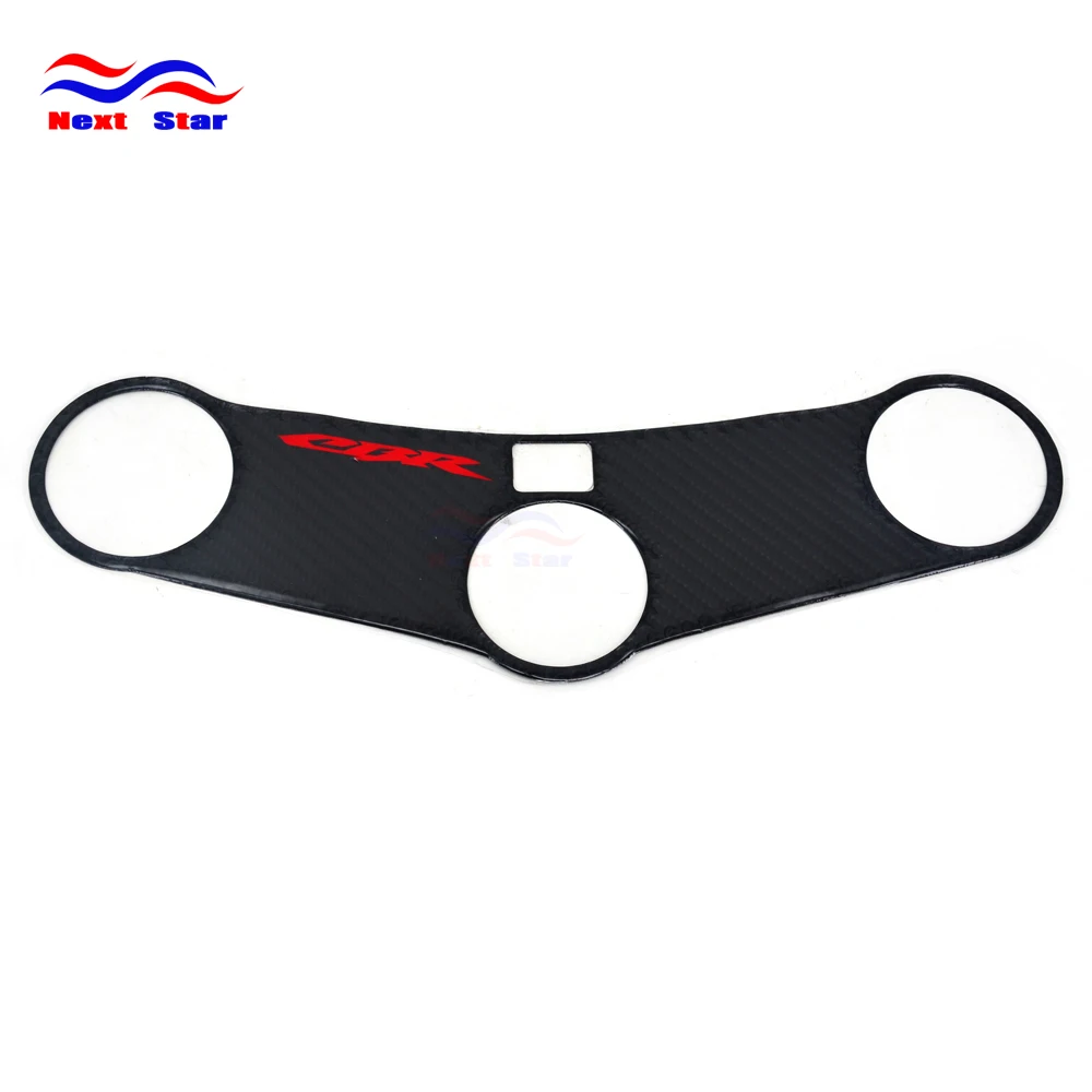 

Motorcycle Triple Tree Top Clamp Upper Front End Carbon Fiber Decal Sticker For HONDA CBR600RR CBR 600 RR 2005 2006 05-06