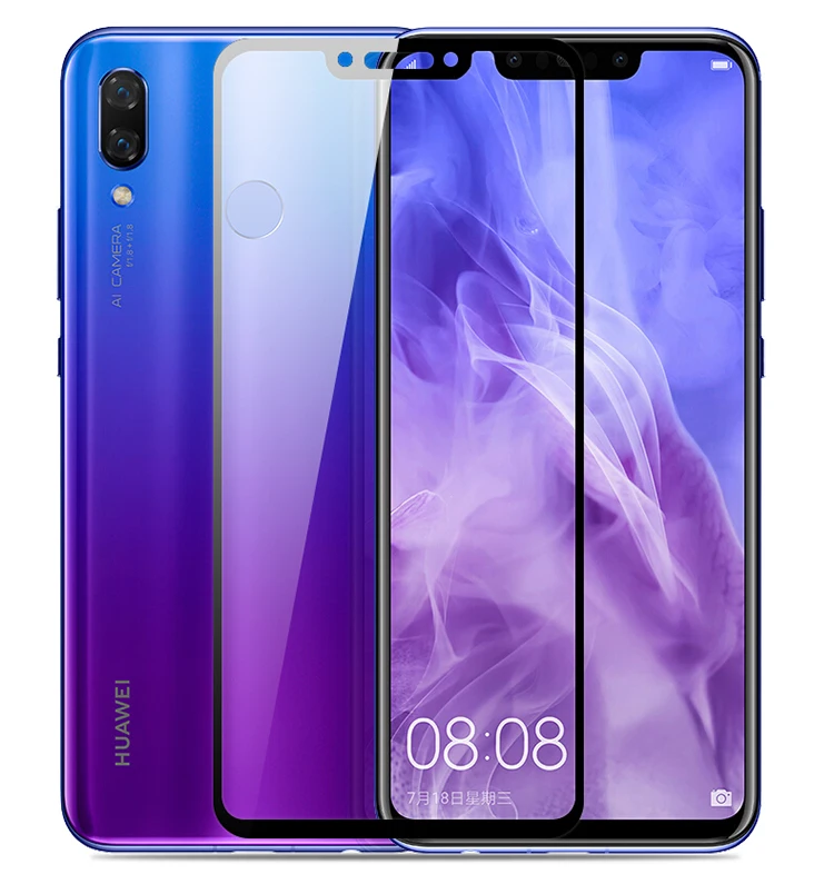 2 упаковки закаленного стекла для Huawei Nova 3i защита экрана 9H на телефон Защитное