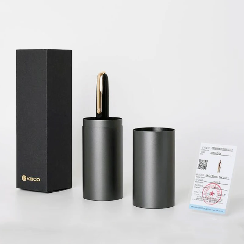 KACO MASTER 14K авторучка с алюминиевым держателем для ручек и конвертером, коллекция 0,5 мм, подарочный набор для бизнеса и офиса