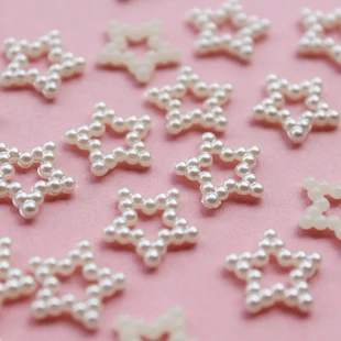 

Free shipping 13mm White Ivory colors flat back pearl beads star pearls for DIY decoration(2000pcs/bag)