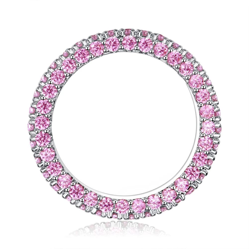 Classic Luxury Solid Silver 925 Sterling Ring pink Elegant style TKHEDRPW | Украшения и аксессуары