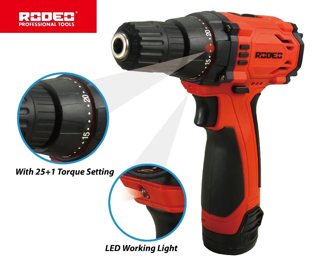 RODEO CL1200N Аккумуляторная дрель мощность драйвер 12 вольт макс DC литий ионный