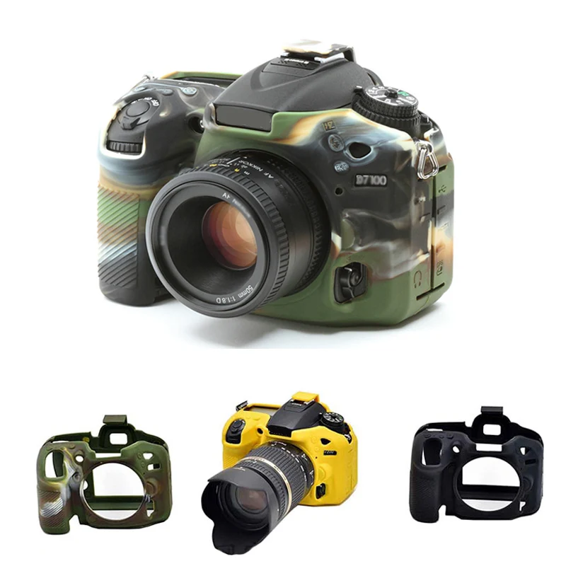Мягкий силиконовый резиновый чехол для камеры защитный Nikon D7500 D7200 D7100 D850 D5500 D5600 D750