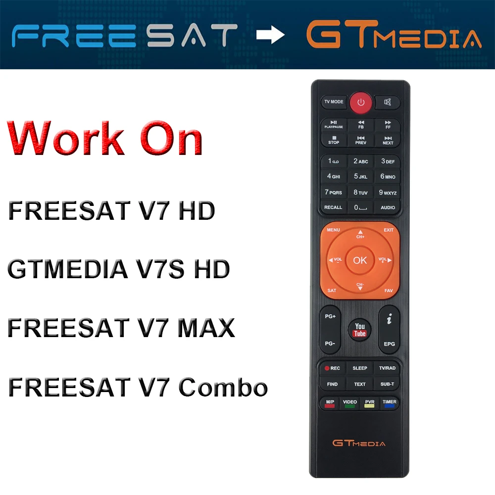 Оригинальный ИК-пульт дистанционного управления для рецептора Freesat V7 HD / MAX COMBO ATSC