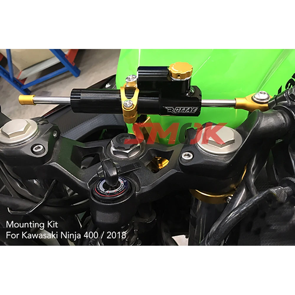 SMOK для Kawasaki Ninja 400 2018 аксессуары мотоциклов CNC алюминиевый сплав рулевой демпфер