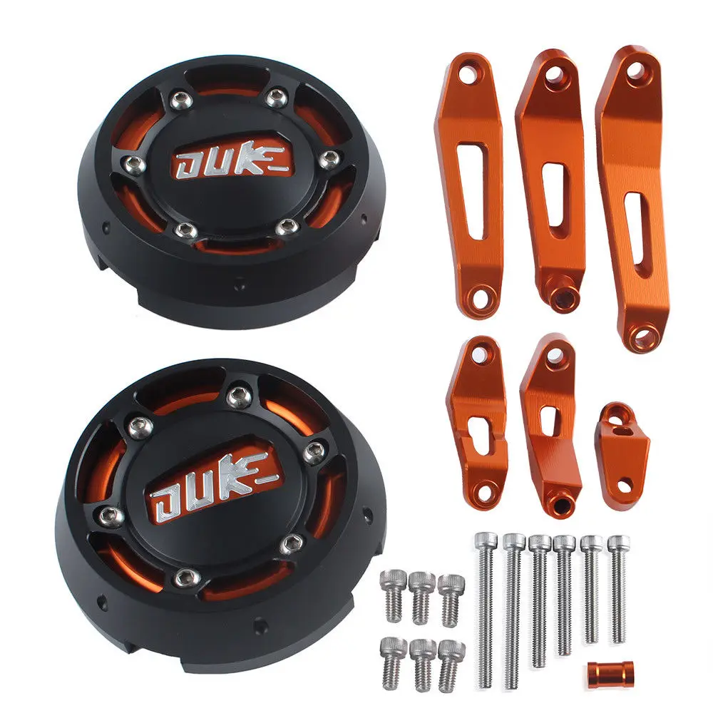 CNC крышка двигателя ползунок рамка Защита статор чехол Saver для KTM DUKE 200 2012 2015 390 2013