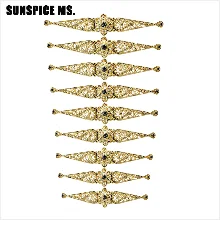 SUNSPICE-MS, марокканский женский золотой пояс для свадебного платья, разноцветные стразы, этнический кафтан, широкая талия, цепочка, украшения для тела