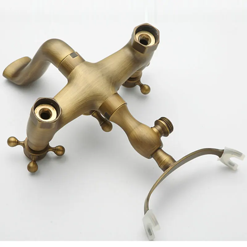 Бесплатная доставка Набор насадок для душа из античной матовой латуни с