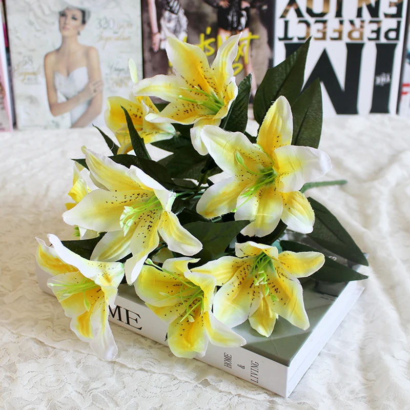 Подарки на день Святого Валентина большое ожерельес 1 шт. 10 головок искусственный