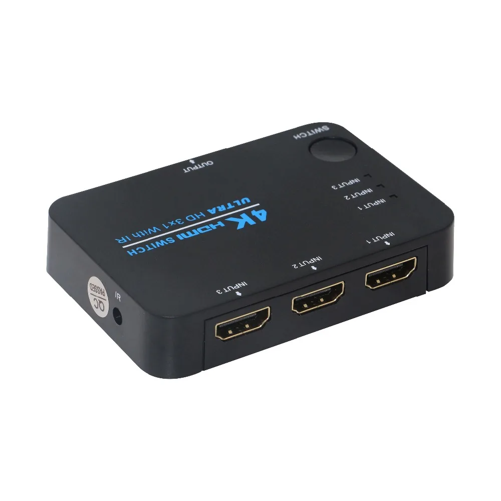Kvm переключатель Hdmi 3 в 1 выход 4k HDMI HD видео сплиттер 3X1 порта