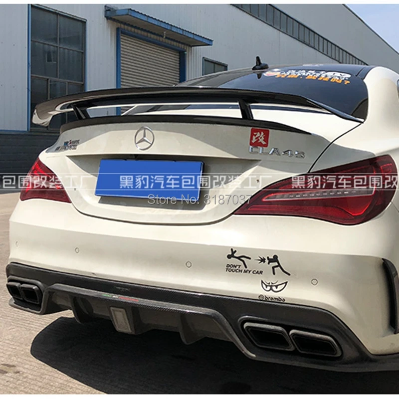 Задний спойлер из углеродного волокна для Mercedes Benz CLA CLASS W117 CLA45 2013 2016|Спойлеры и