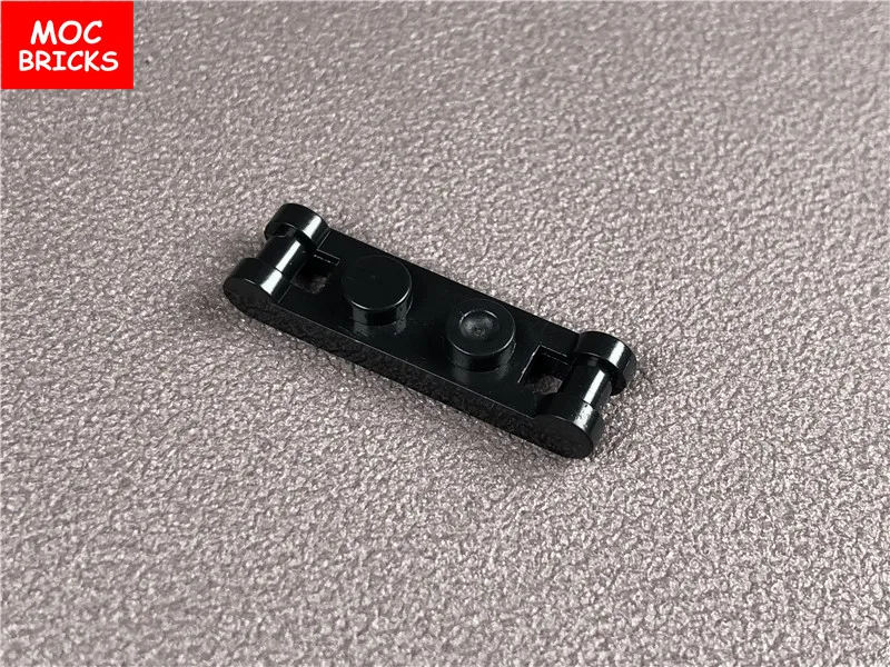 10 шт./лот MOC кирпичи сделай сам Черная Пластина Модифицированная 1x2 с ручками на