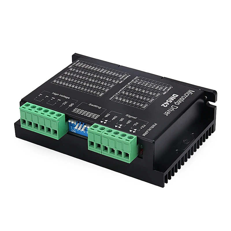 Шаговый двигатель DM542 контроллер Leadshine 2-фазный цифровой Драйвер шагового двигателя 18-48 В постоянного тока Макс 4.1A 57 серии 86 мотор драйвер W315