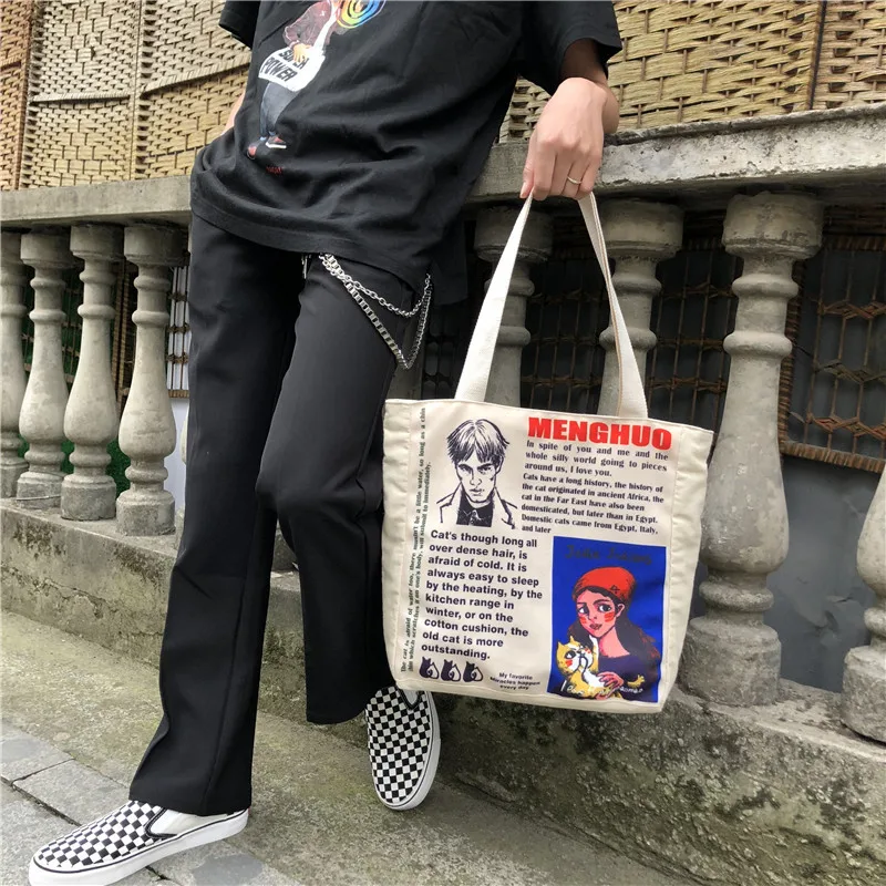 Новинка 2019 роскошные сумки дизайнерские Harajuku с принтом сумка на плечо