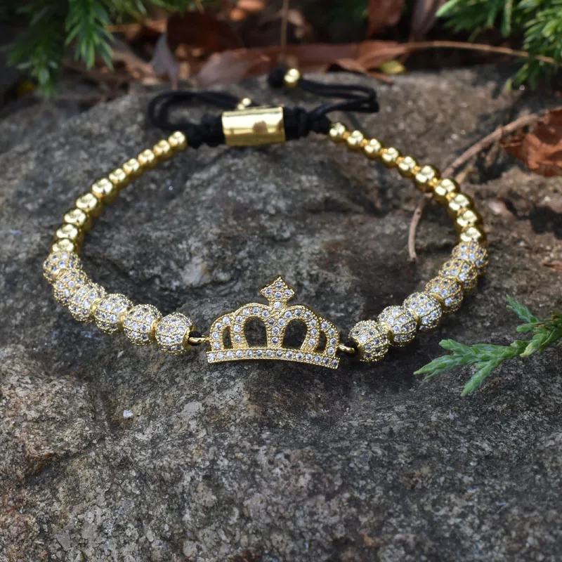 Nine forever jewelry корона очаровательный браслет мужские браслеты с пальмовым глазом