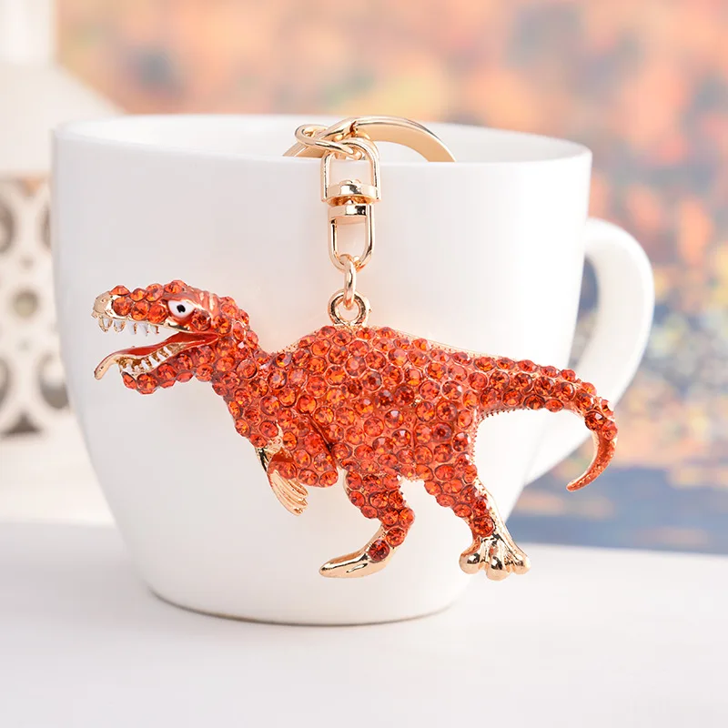 Key chain animal series dinosaur full alloy pendant men and women universal bag hanging elegant car wholesale | Украшения и