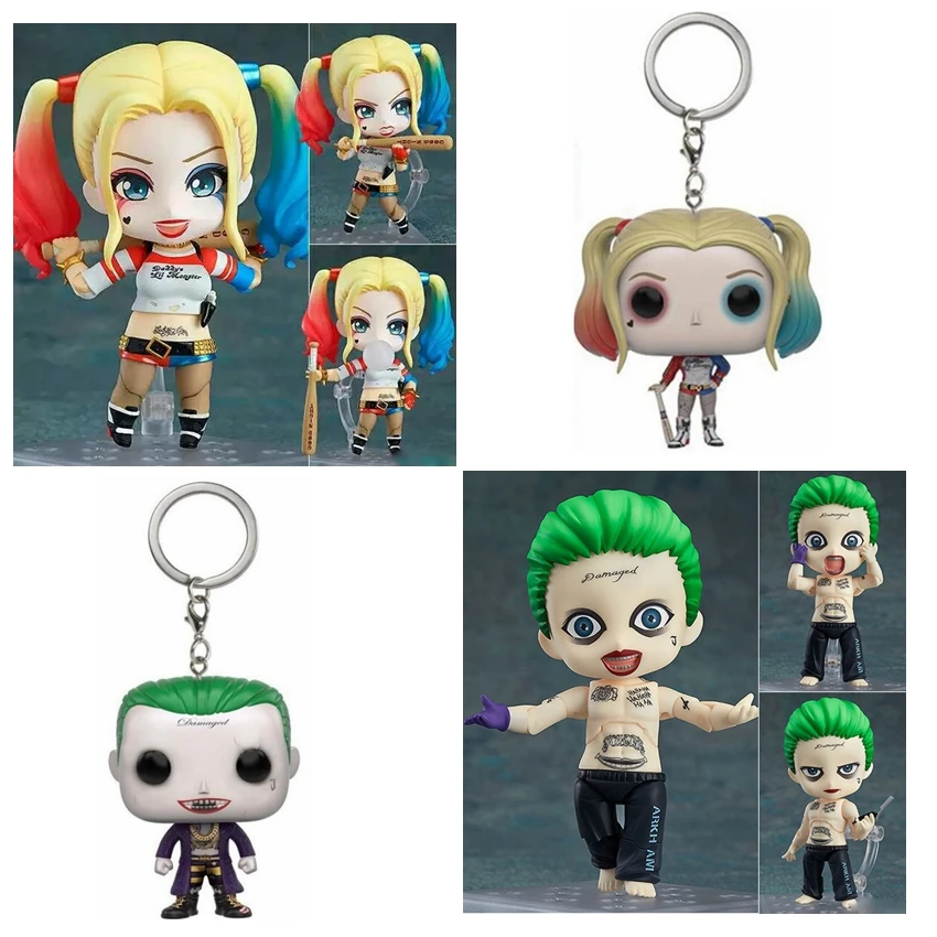 10 см милый DC Джокер Харли Куинн самоубийцы Отряд Nendoroid ПВХ фигурка Giocattoli Brinquedos для