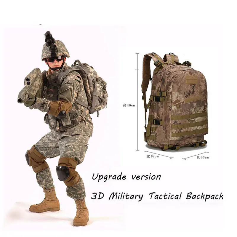 Водонепроницаемая военная сумка 3D Molle тактический рюкзак 30 л износостойкий