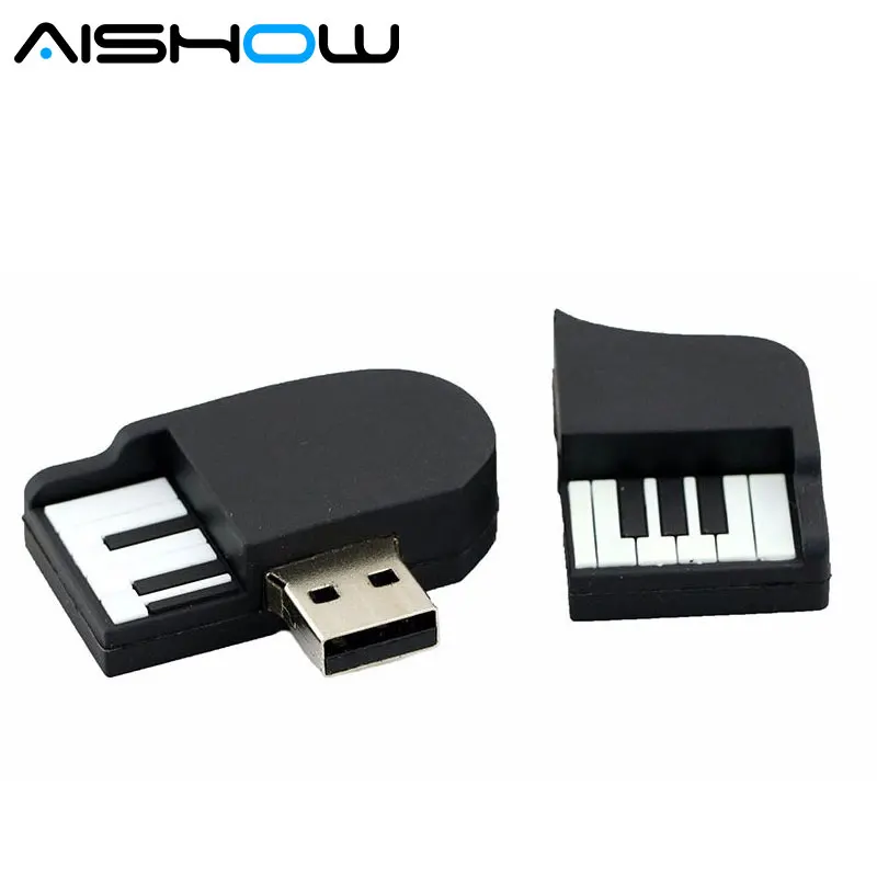 Силиконовый флэш накопитель usb 2 0 в виде пианино 4/8/16/32/64 ГБ|u disk|2.0 flash driveflash drive pen |