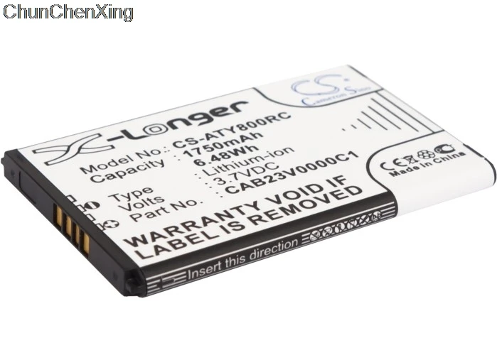 Аккумулятор Cameron Sino 1750 мАч CAB23V0000C1 для Alcatel One Touch Link Y580 Y800 Y800Z Y580D | Электроника