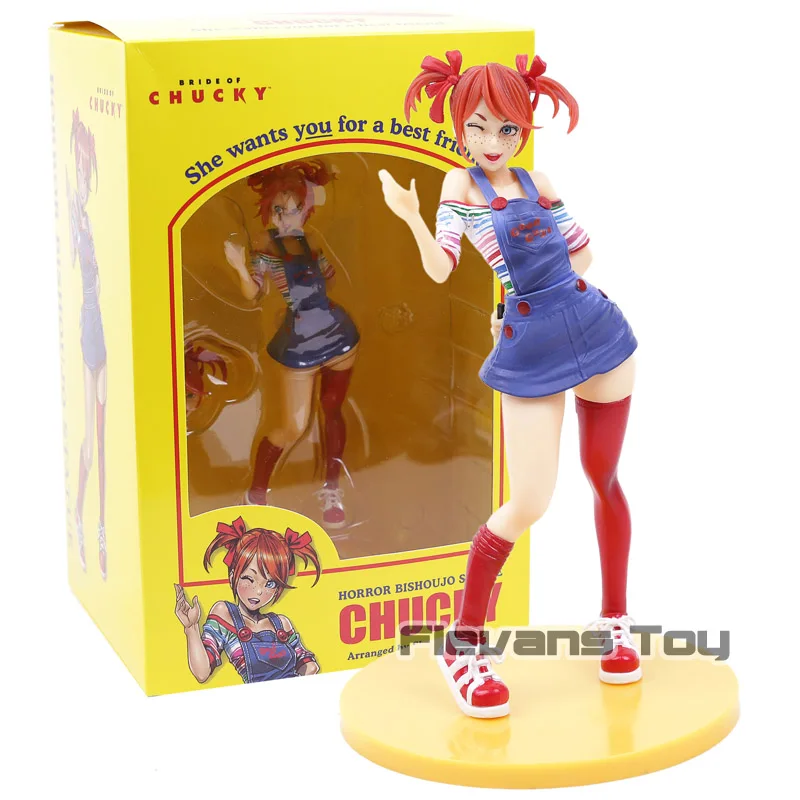 Chucky box Статуя ужасов bisuhujo на Хеллоуин Майкл Майерс Фредди Джейсон Чаки Тиффани ПВХ фигурка Коллекционная модель игрушки - Цвет: Chucky box