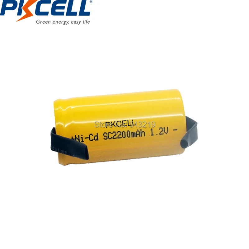 Аккумуляторная батарея PKCELL 5 шт. 1 2 В nicd sc 2200 мА/ч sub c электроинструмент плоский