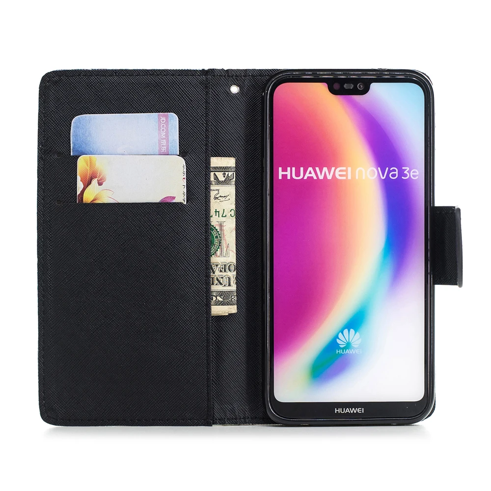 Бесплатная доставка Для huawei P20lite P10 Lite P8 2017 цветок 3D Роскошный кожаный чехол