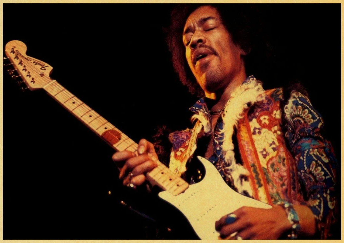 A018 Джеймс Маршалл "Jimi" Hendrix декоративная живопись/Декор стен/Бар плакат/крафт-бумага/Ретро плакат - Цвет: A018