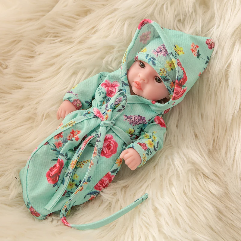 10 дюймов полный тела силикона Reborn младенцы кукла Ванна игрушка реалистичные Новорожденные куклы