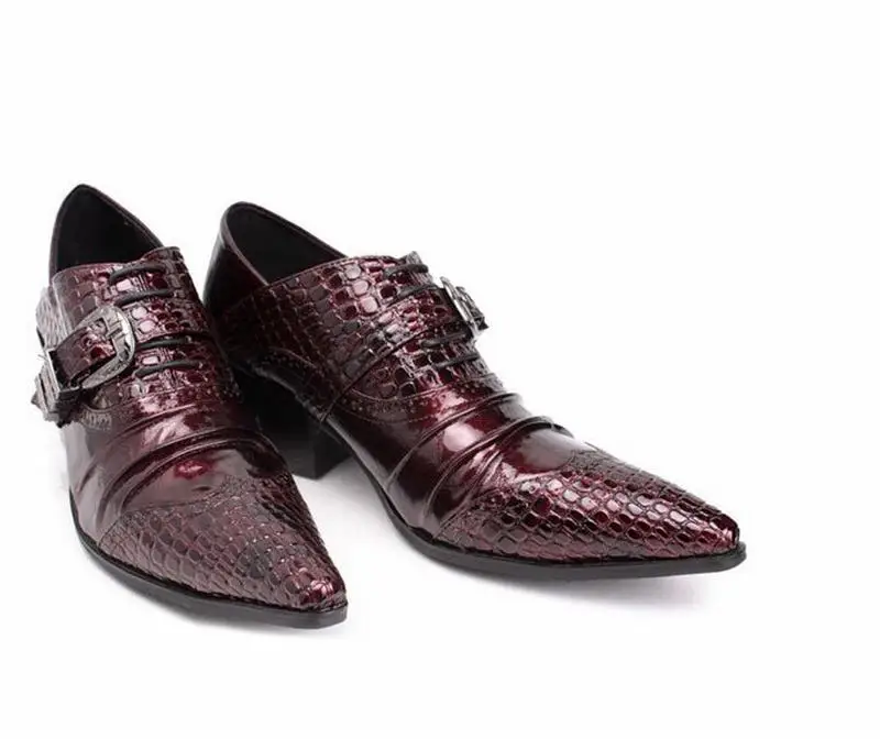 Новинка 2017 года Мужские Модные Туфли оксфорды в стиле пэчворк с острым носком и