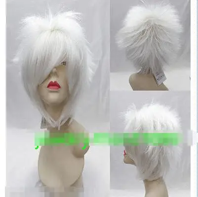 Жаропрочных ну вечеринку cosplays волос TJ шт&gt парик косплей белый с челкой женщин |