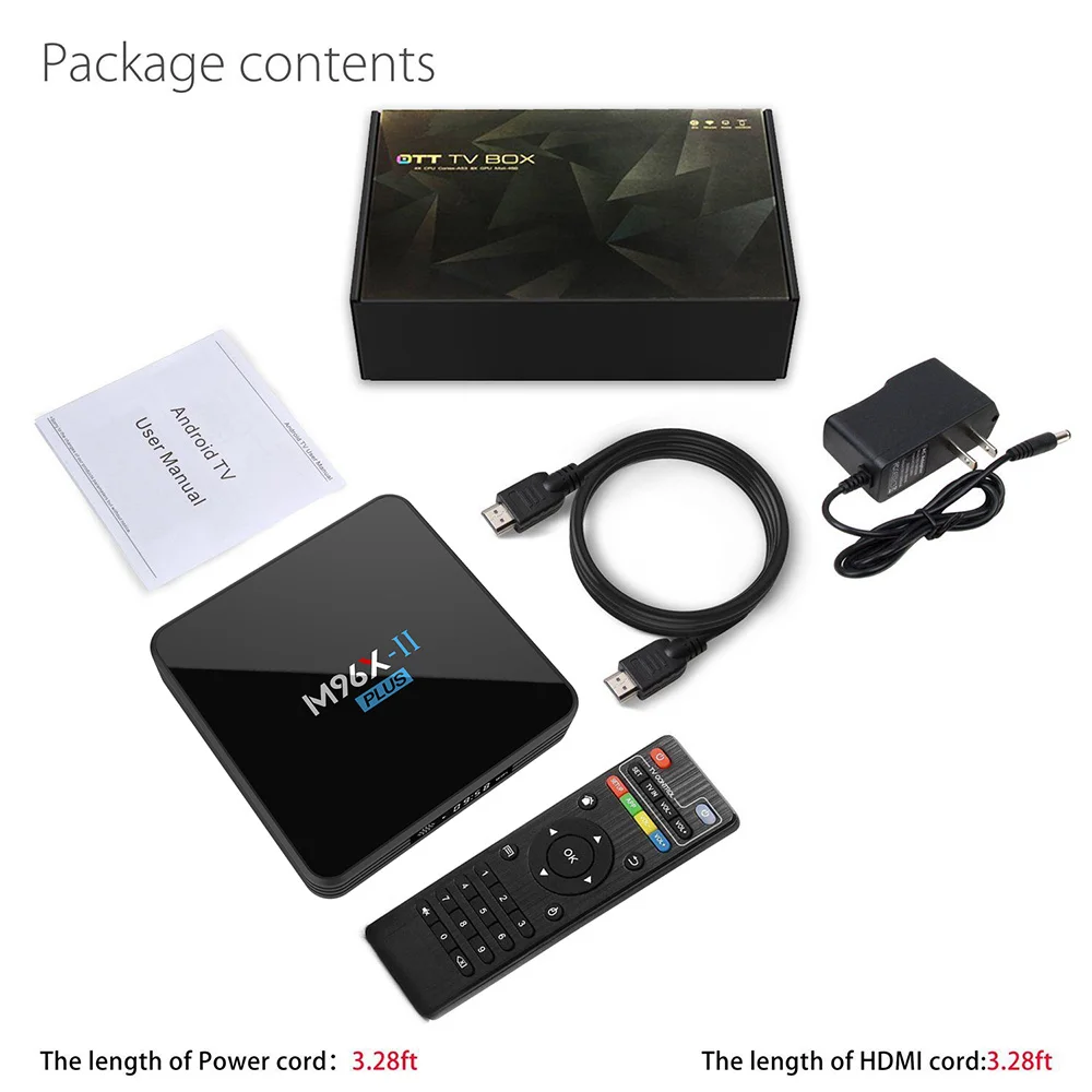 M96X II PLUS светодиодный Amlogic S912 Восьмиядерный Смарт Android 7 1 tv Box 2GB 16GB 2 4G/5 GHz wifi Bluetooth 1000M