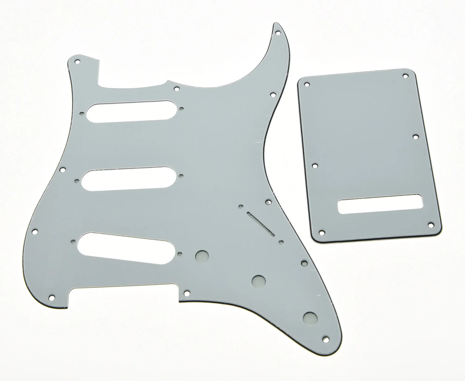 

KAISH White 3 Ply ST Guitar Pickguard,ST Trem Cover and Screws
