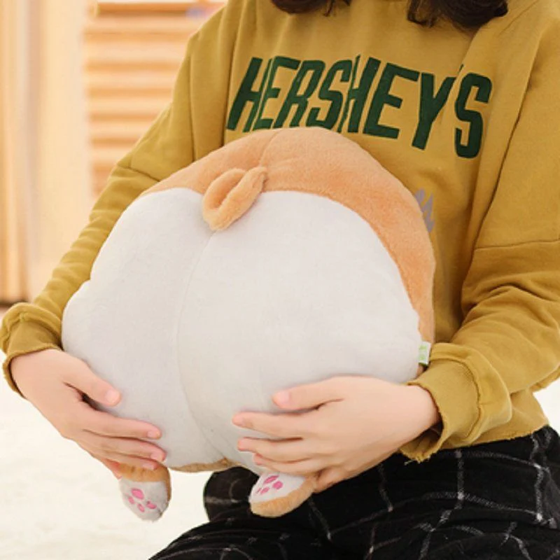 

Cute Cartoon Corgi Hip Plush Cushion Soft Stuffed Animal Doll Toy Kids Gifts Sofa Decor BM88