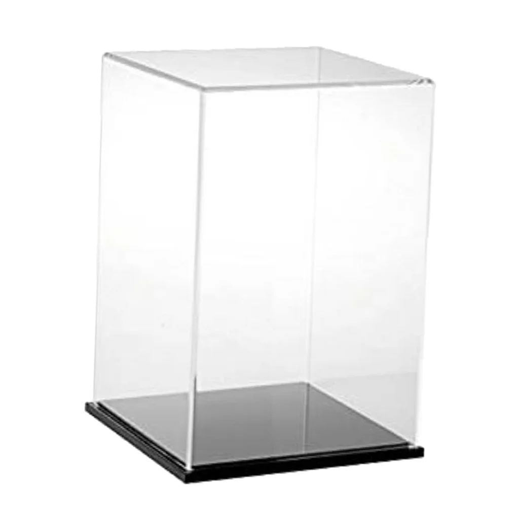 Прозрачный акриловый дисплей для ювелирных изделий чехол пылезащитный поддон