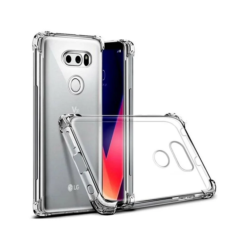 Мягкий противоударный защитный ТПУ силиконовый чехол для LG серии V40/V40 ThinQ X Power 3