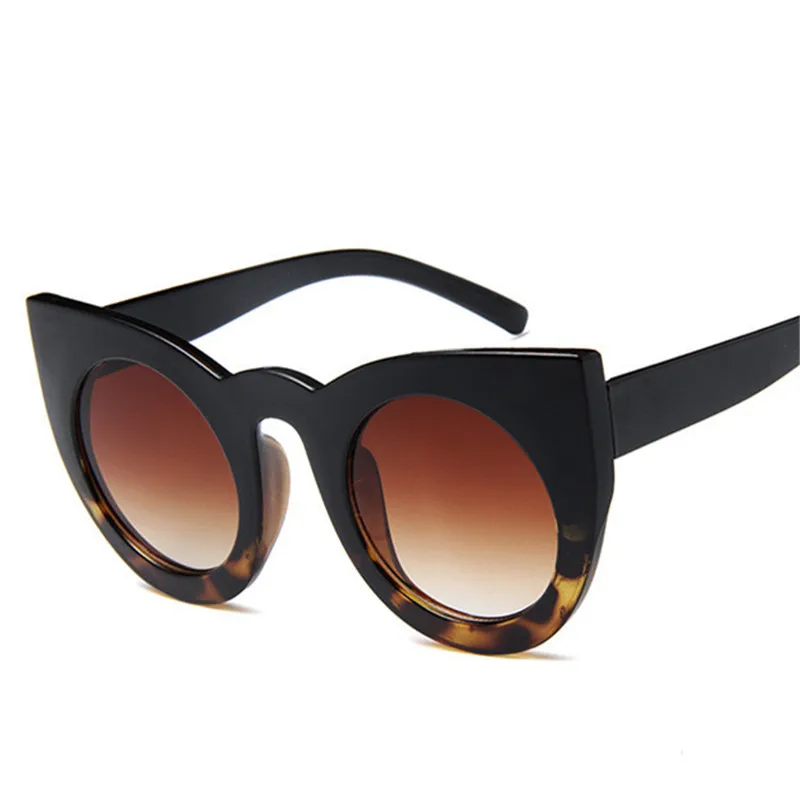Women Brand Designer Vintage Cat Eye Black Sun Glasses Ladie