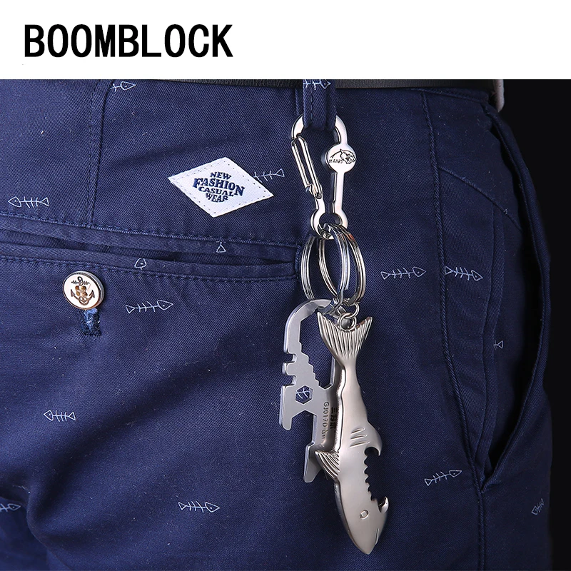 BOOMBLOCK Car Key Chain Beer Bottle Opener For Audi A4 A3 A6 C6 B7 B8 B5 Q5 Seat Leon Ibiza Skoda Fabia Yeti Superb Accessories