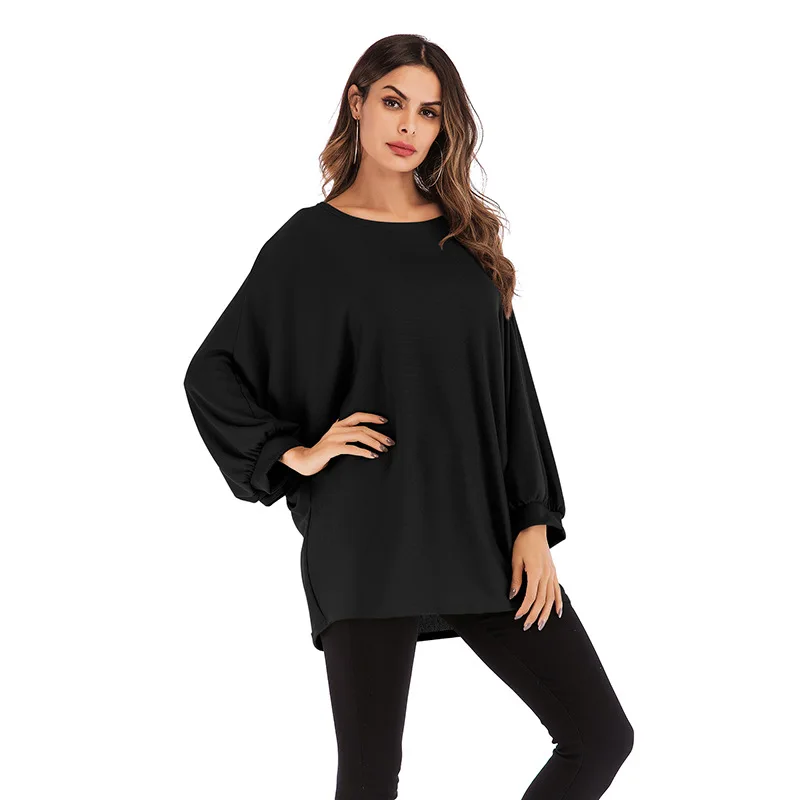 YOUNG VIVA 2019 Women Tops Bats sleeves O-neck Solid Color loose Cardigan yb083 | Женская одежда