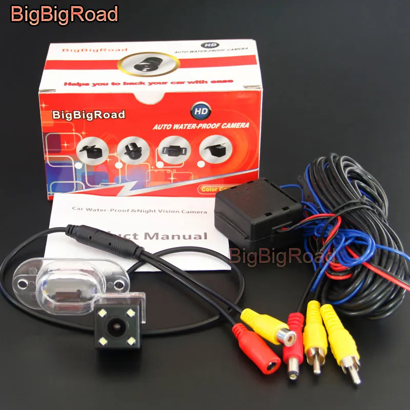 With Power Relay BigBigRoad для Nissan Paladin NV200 Evalia Roniz Xterra Vanette X-Trail X Ttrail Classic T30 камера заднего вида для парковки CCD - Название цвета: With Power Relay