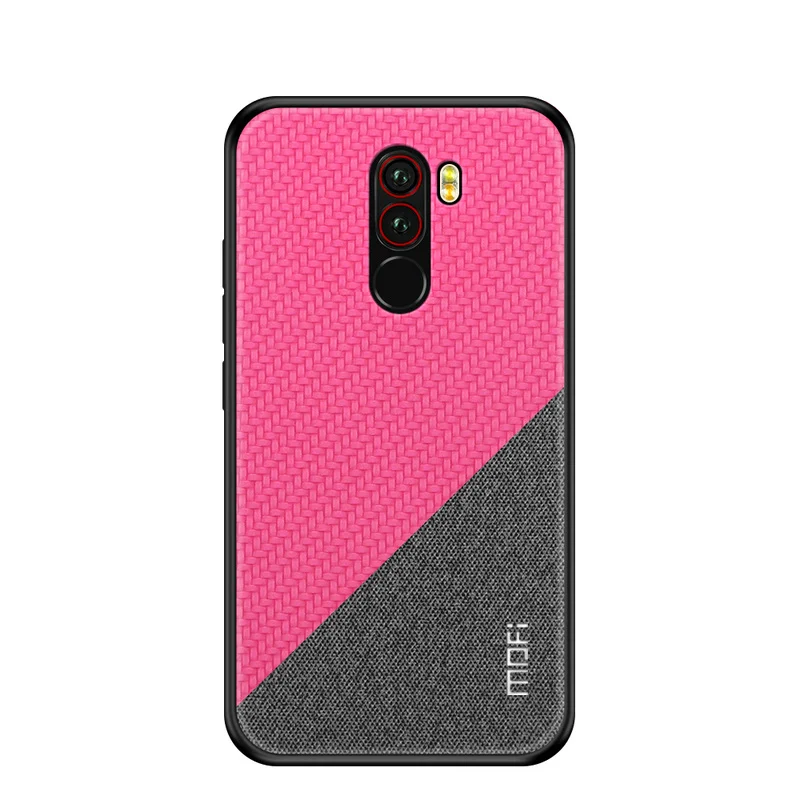 Оригинальный MOFI углеродный волоконный тканый смесь цветов ПК чехол для Xiaomi Pocophone
